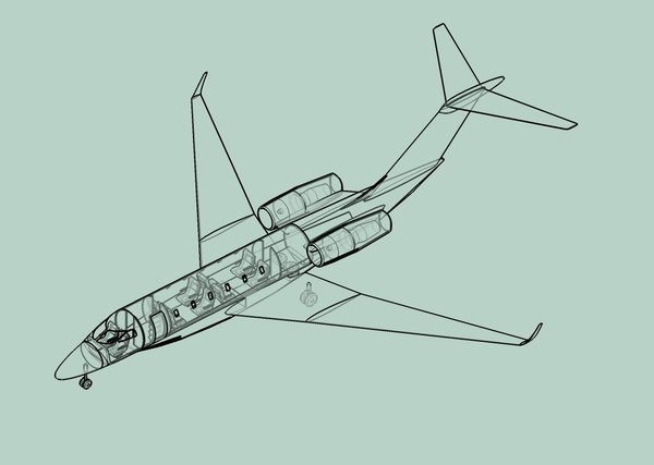 dwg cessna citation jet assembly - Cessna Citation TEN Assembly Model by RodgerSaintJohn